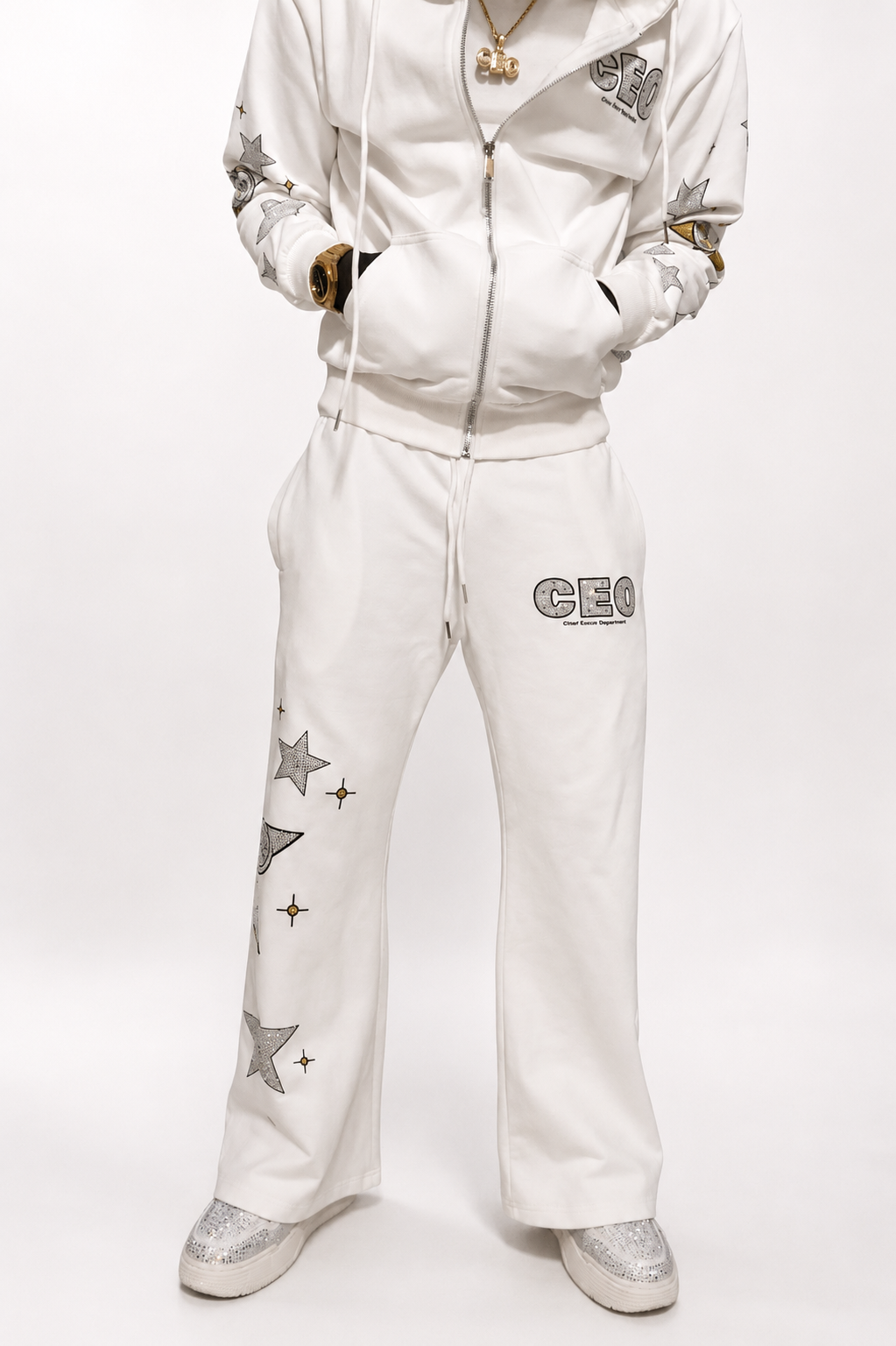 Ceo-Two Tone Wrld Sweatpants