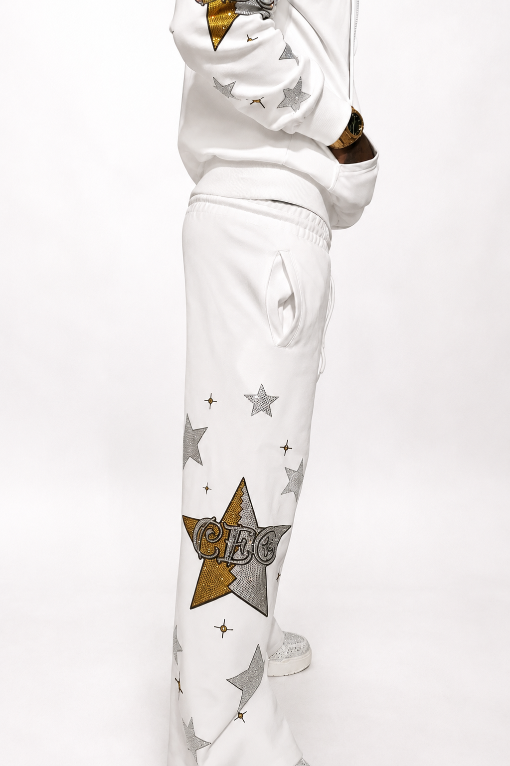 Ceo-Two Tone Wrld Sweatpants