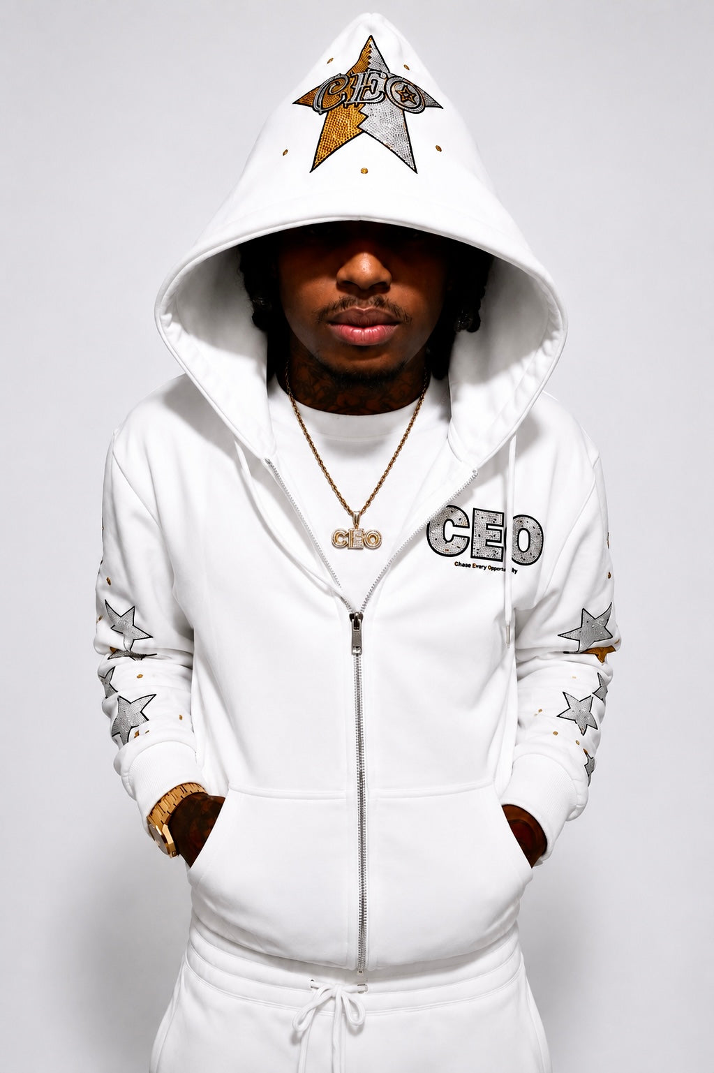 Ceo-Two Tone Wrld Hoodie