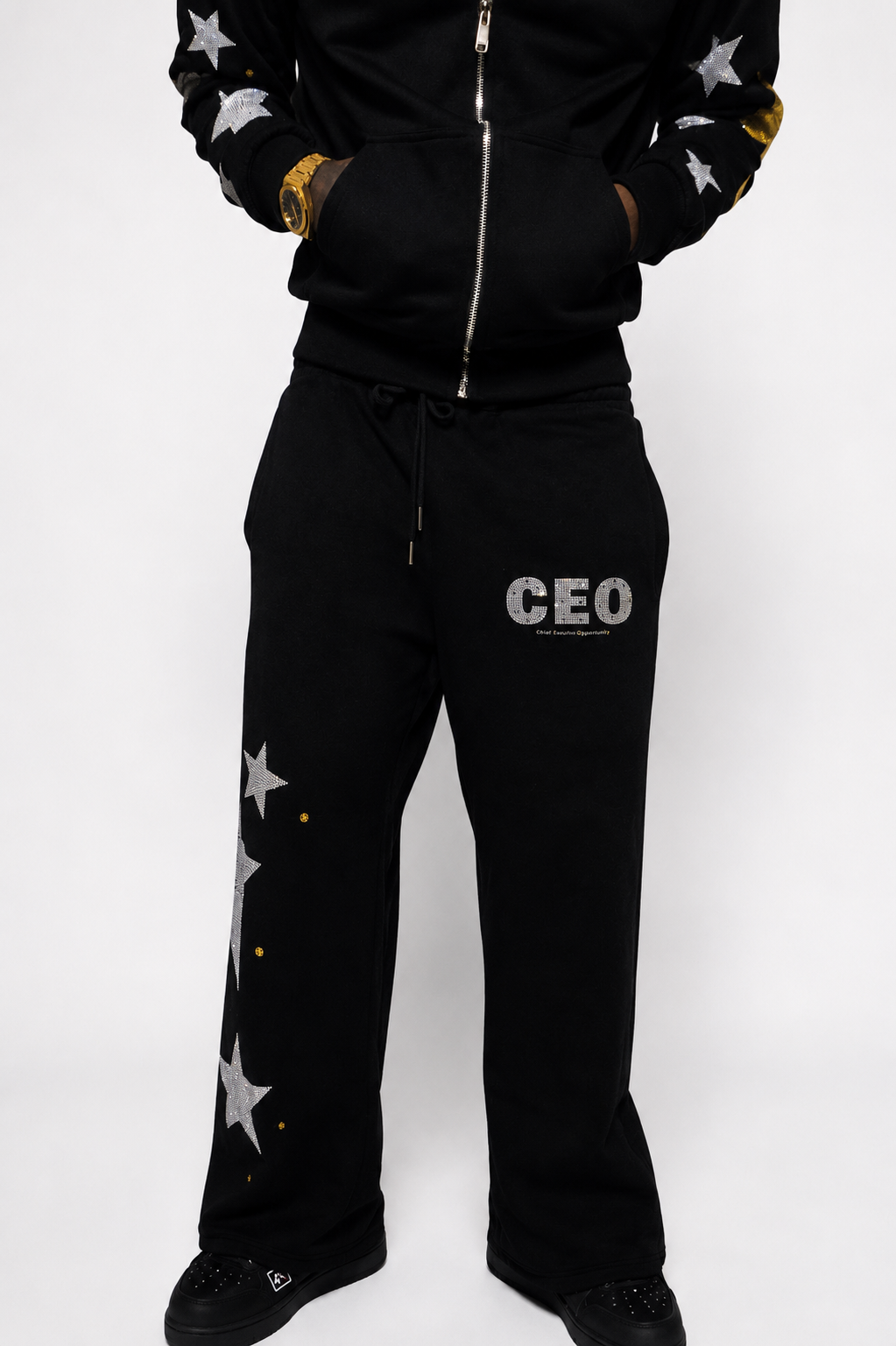 Ceo-Two Tone Wrld Sweatpants