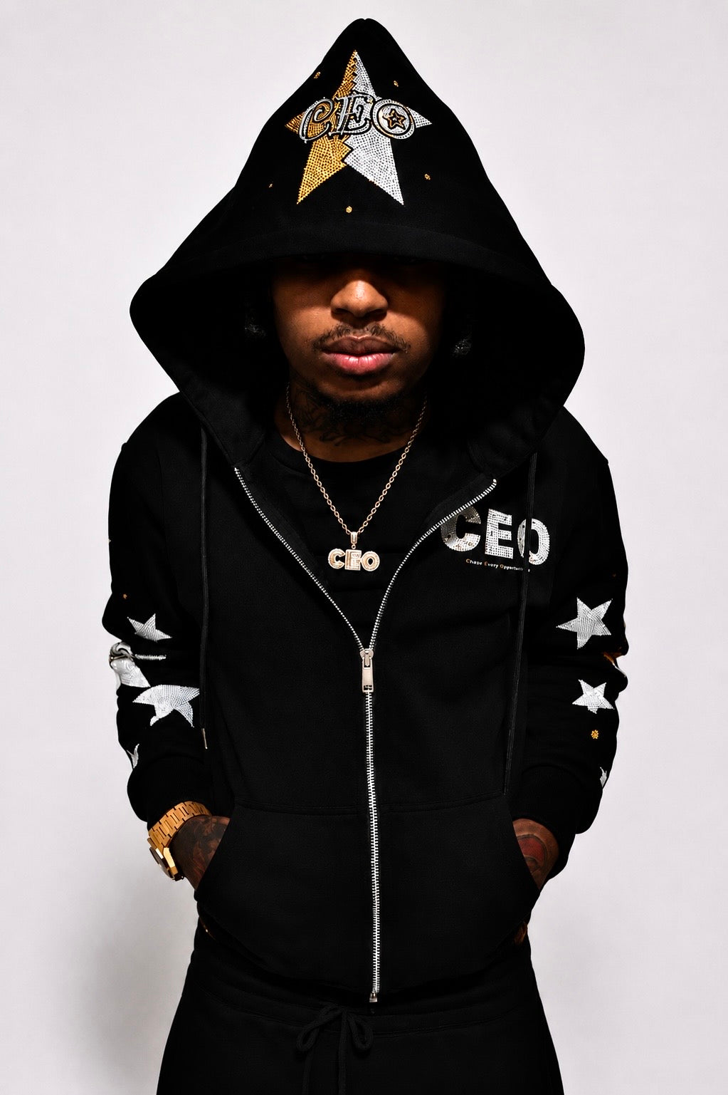 Ceo-Two Tone Wrld Hoodie